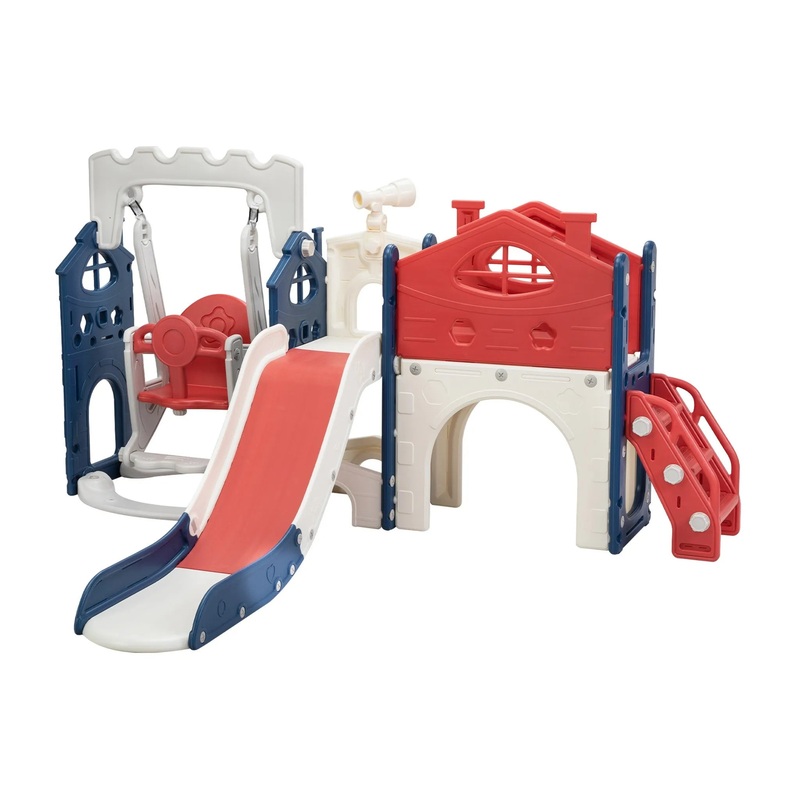 Kids Slide and Swing Set – Multicolored