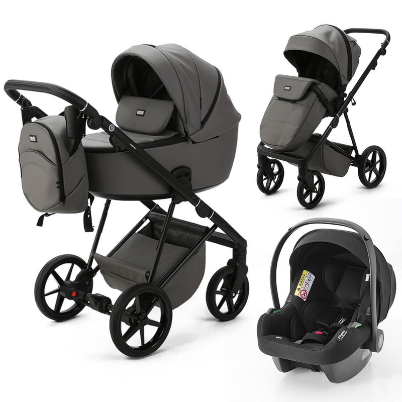 Mee-Go Milano Evo 3-in-1 Travel System – Slate Grey