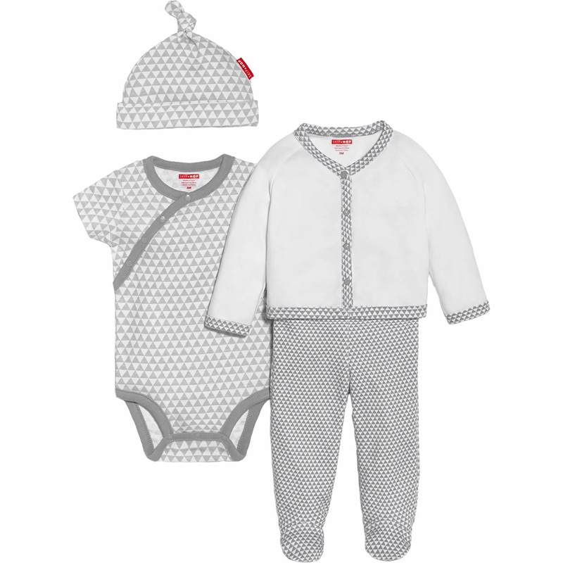 Skip Hop Petite Triangles 4-Piece Welcome Home Set – Grey (Newborn)