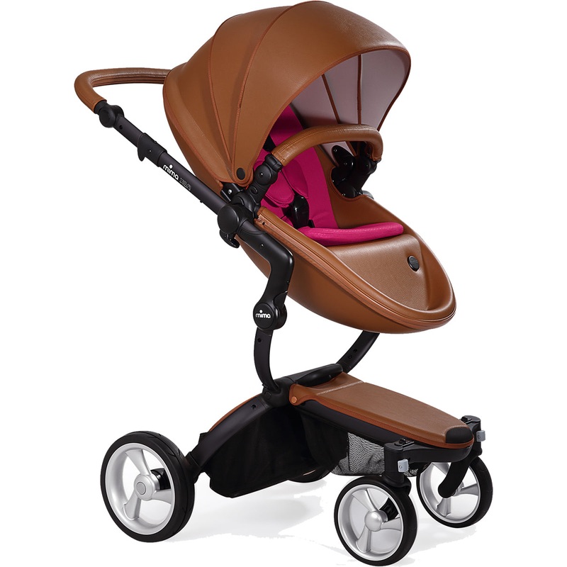Mima Xari Complete Stroller, Black – Camel / Magenta