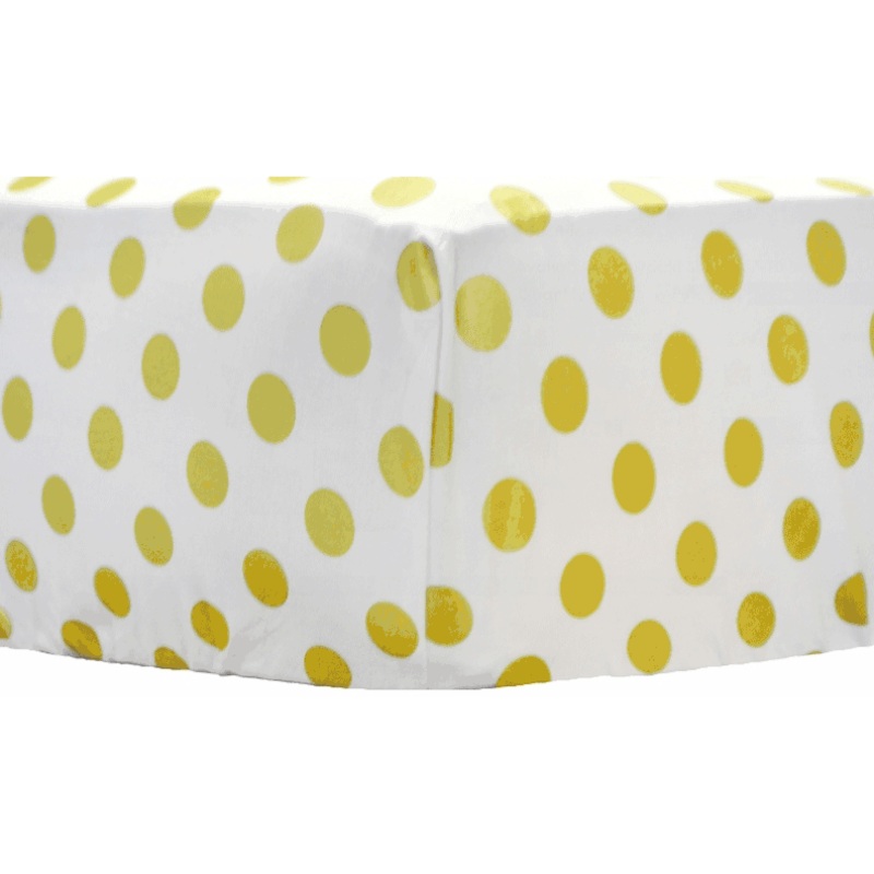 New Arrivals Gold Rush in Mist Crib Sheet