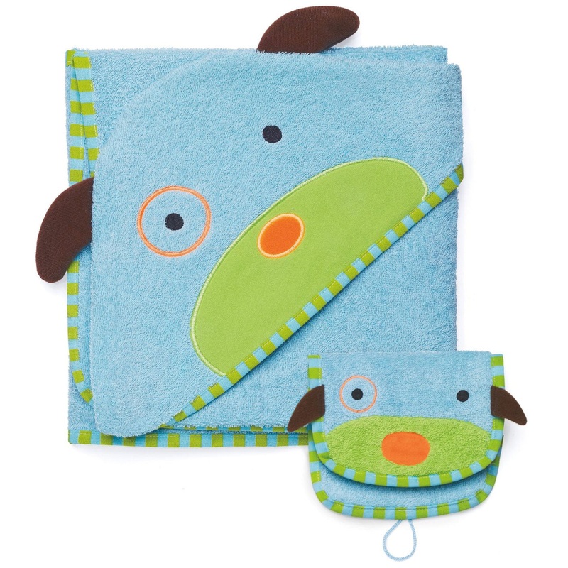 Skip Hop ZOO Hooded Towel & Mitt Set – Dog