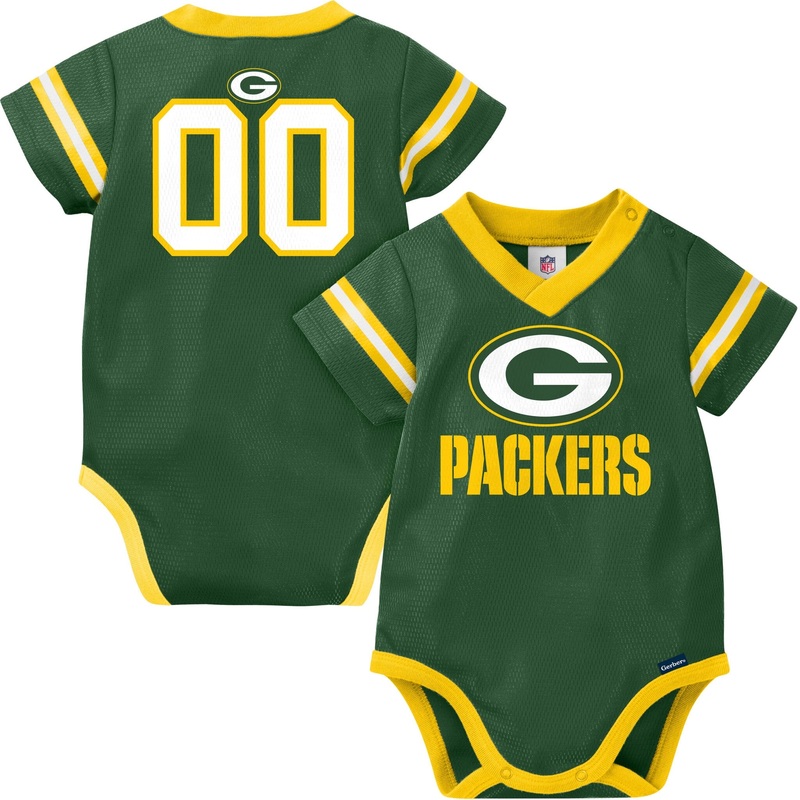 Baby Boys Packers Jersey Bodysuit