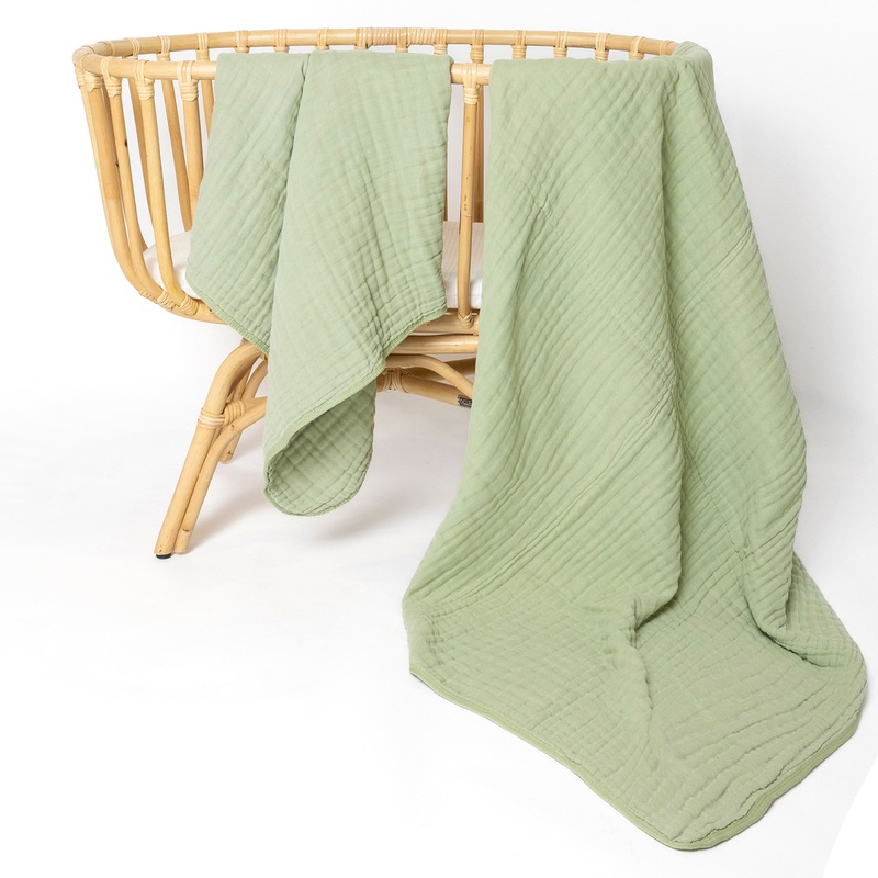 Cloud Muslin Quilt – Sage
