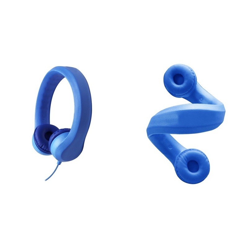 Flex-Phones Indestructable Foam Headphones (Blue)