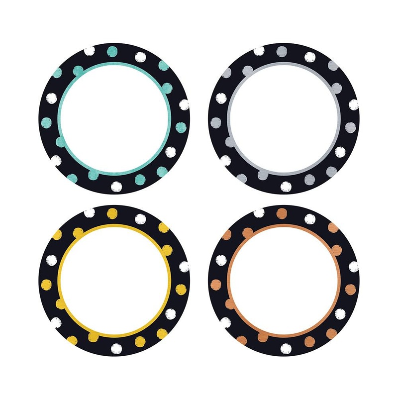 I  Metal Dot 5 inch Circles Classic Accents Variety Pack