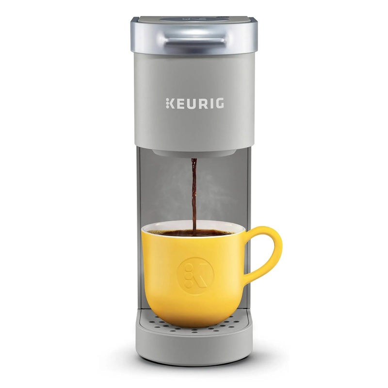 Keurig K-Mini Single-Serve K-Cup Pod Coffee Maker – Gray: Compact, 12 oz Capacity, Automatic Shut-Off, Cord Storage
