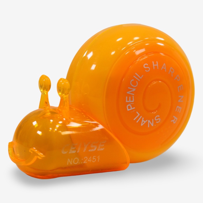 Snail Shaped Pencil Sharpener  Yellow