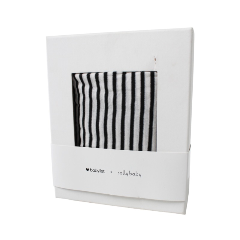 Solly Baby Wrap, Black & Natural Stripe