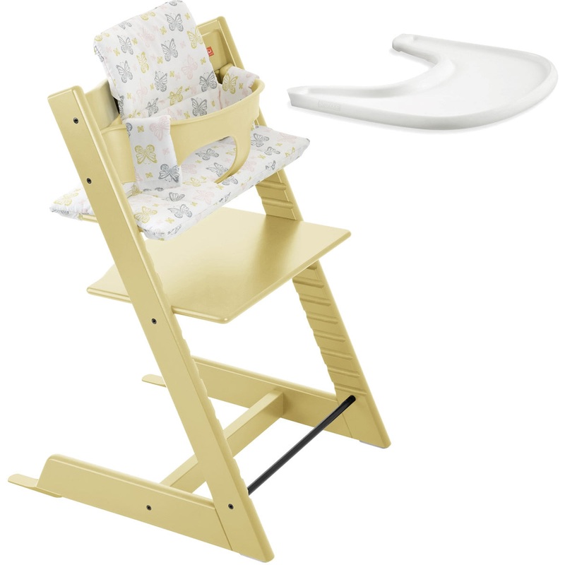 Stokke Tripp Trapp Bundle – Wheat Yellow/Sweet Butterfly