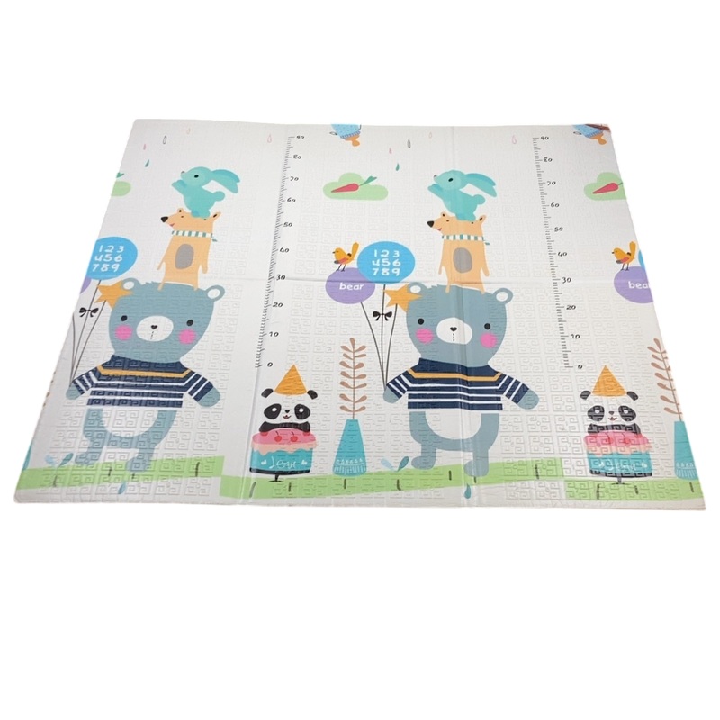 UANLAUO Foldable Baby Play Mat, 59inx59in, Bear/Birthday