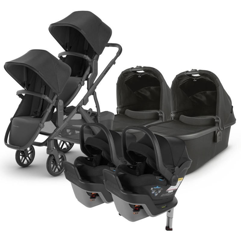 UPPAbaby VISTA V2 Twin Double Stroller + MESA MAX Travel System Bundle with Rumble Seat V2+ – Jake