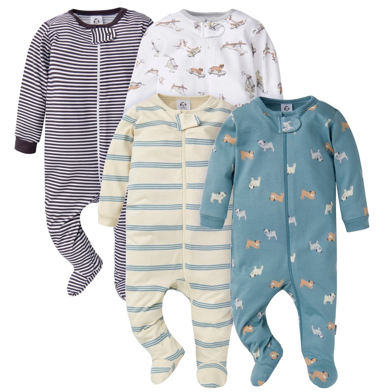 4-Pack Baby Boys Dogs Sleep ‘N Plays
