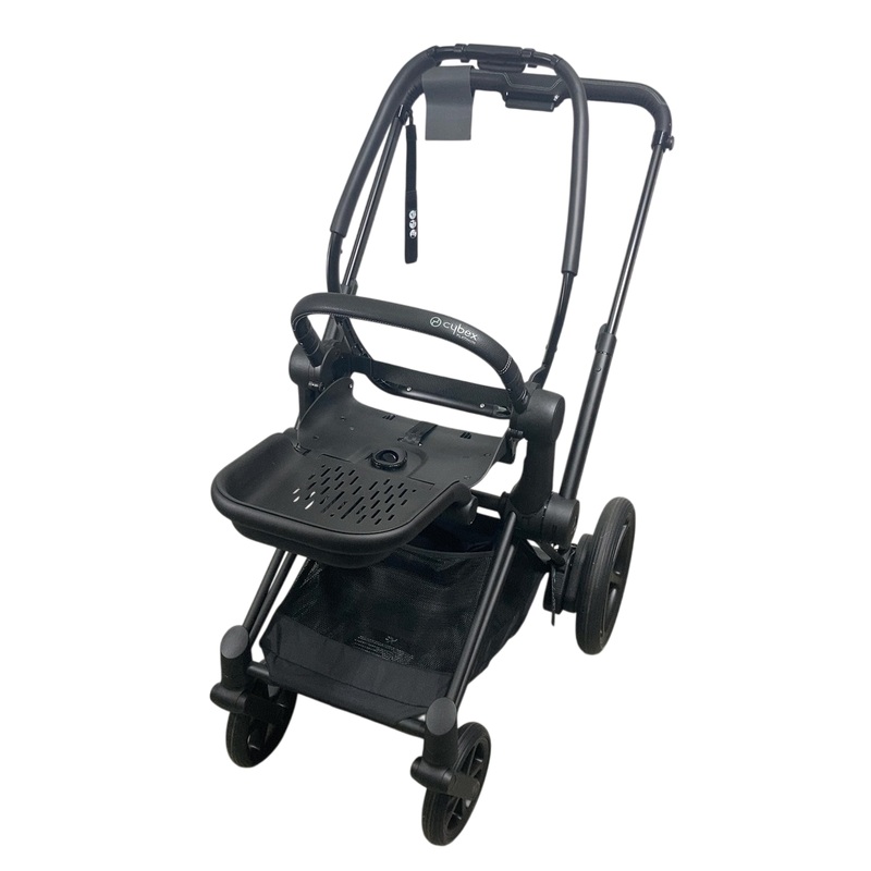 Cybex E-PRIAM Stroller Frame Only, 2023, Matt Black, with Battery
