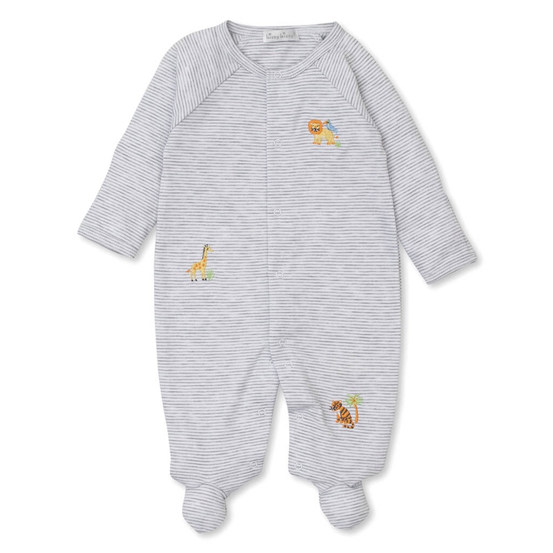Kissy Kissy Stripe Footie Tropical Jungle