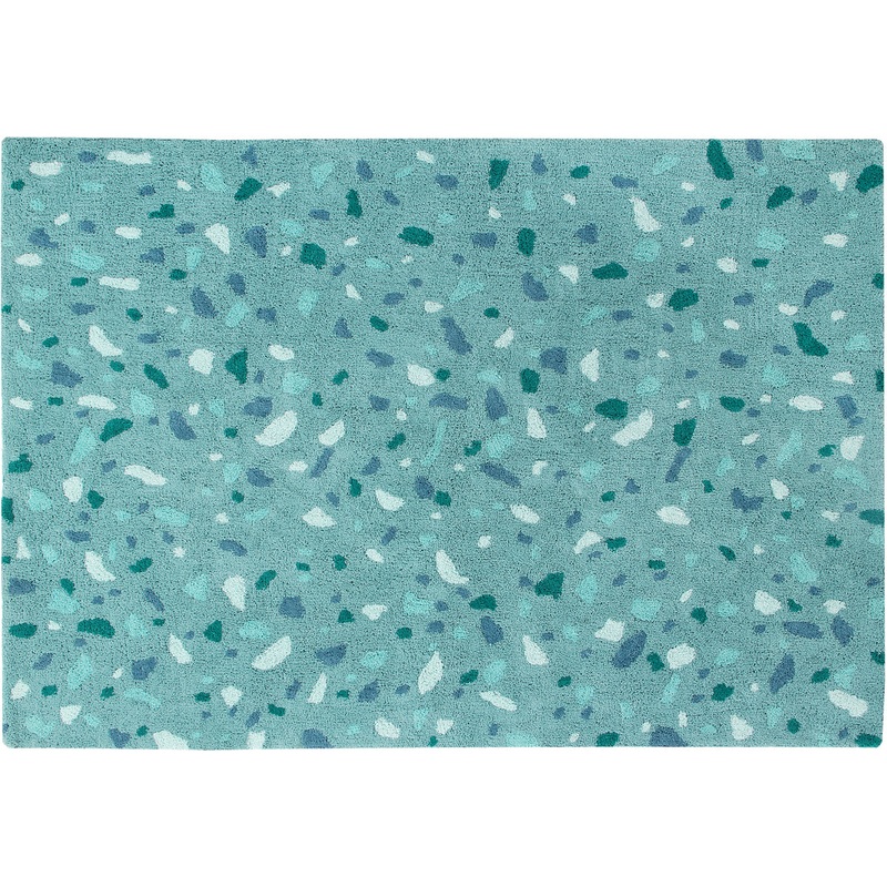 Lorena Canals Terrazzo Rug – Emerald (4′ 7” x 6′ 7”)