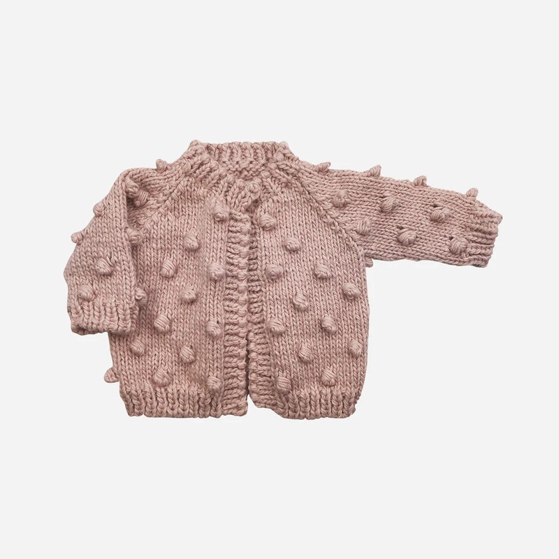 Popcorn Cardigan – Blush