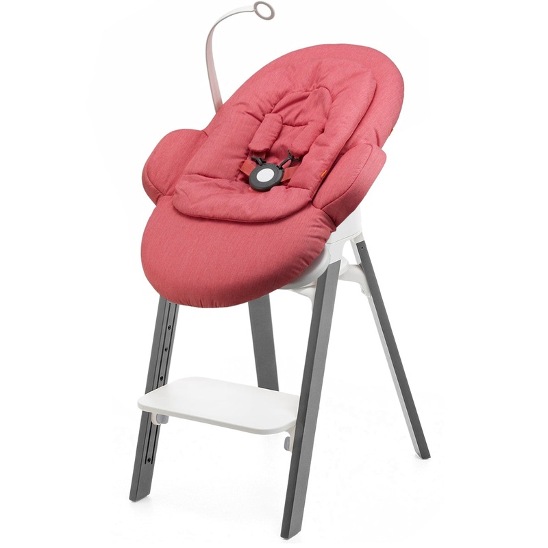 Stokke Steps Newborn Bouncer Seat – Storm Grey/Red