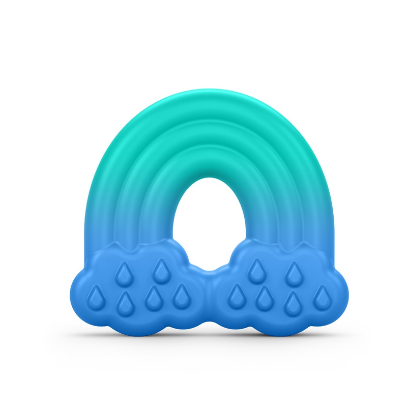 Bright Starts Chance of Smiles Silicone Teether 2-Pack – Sun and Rainbow
