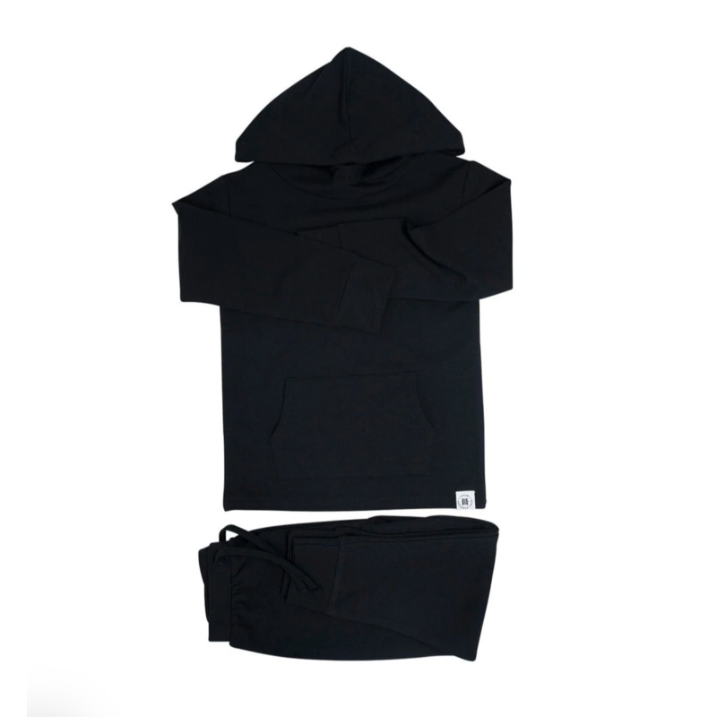 Hooded Jogger Set – Blazing Black