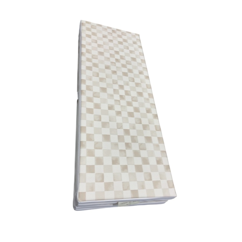House of Noa Tumbling Mat, 5×7.5, Checker Almond