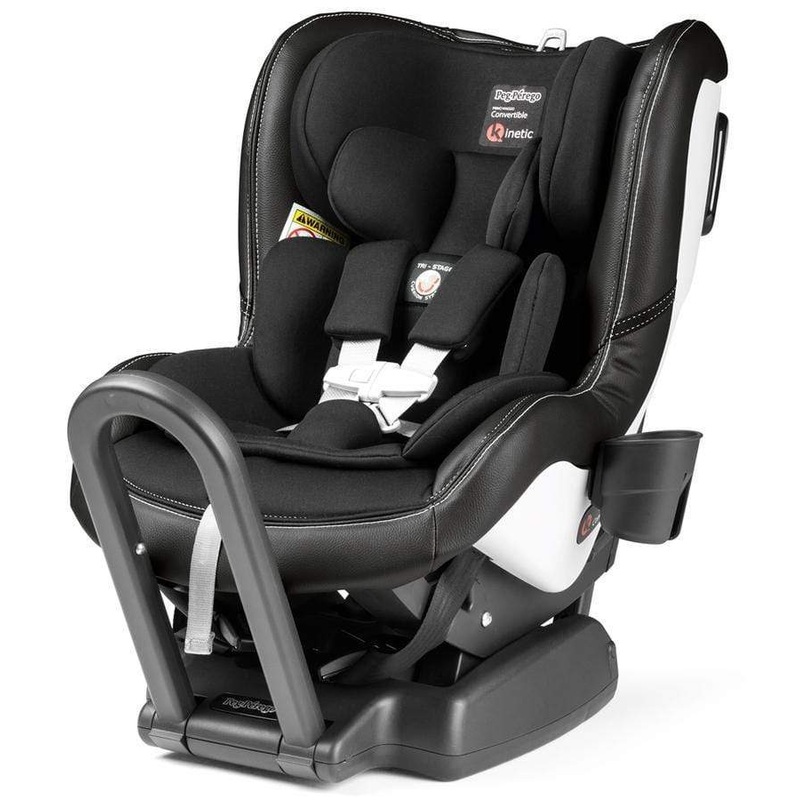 Peg Perego Convertible Kinetic Licorice- Black Eco-Leather