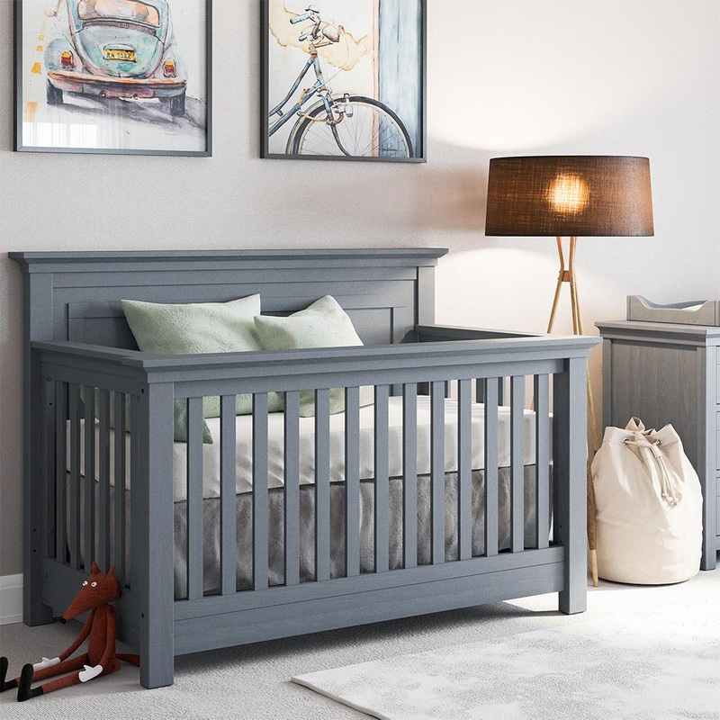 Romina Furniture Karisma Convertible Crib/Solid Back