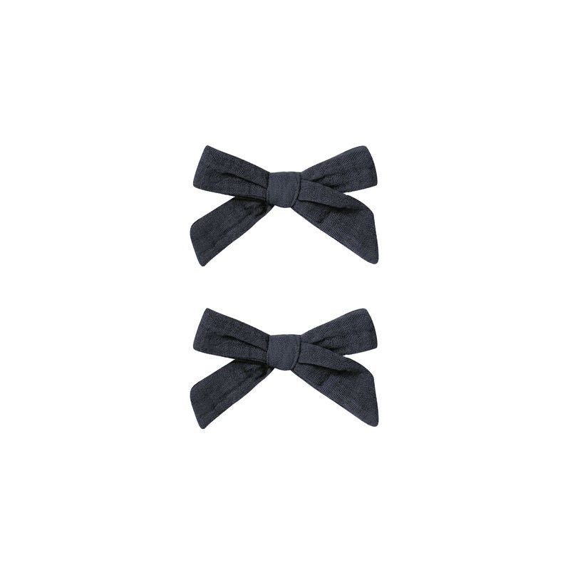 Rylee + Cru Bows Set Of 2 – Navy