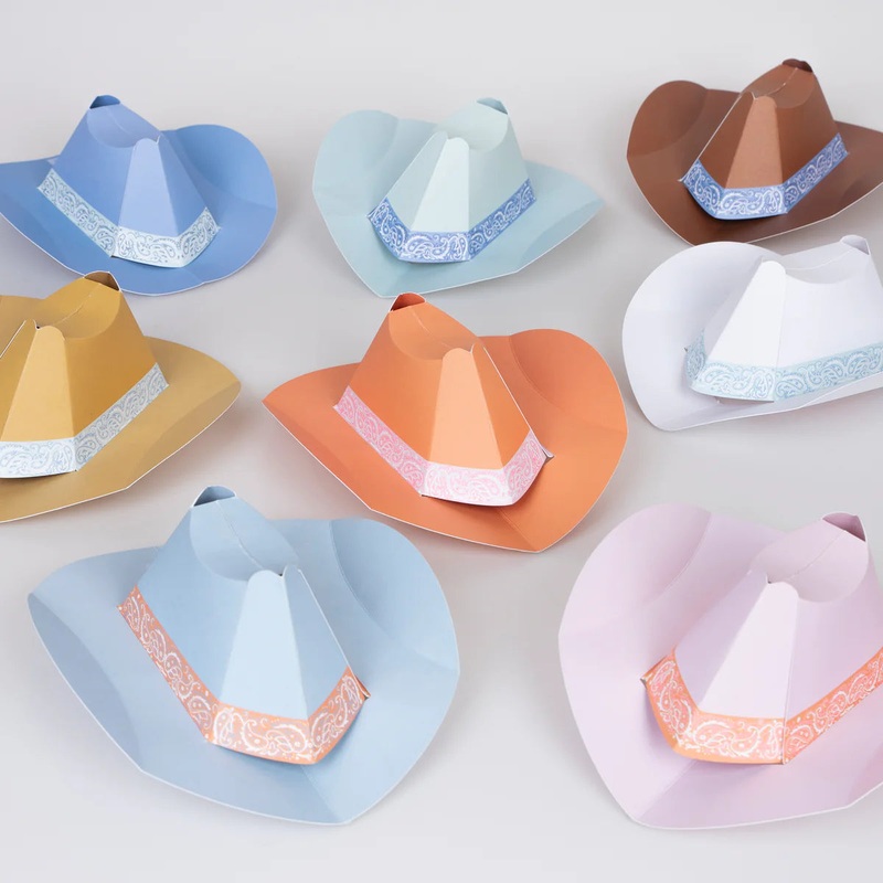 Meri Meri Western Mini Party Hats (x 8)