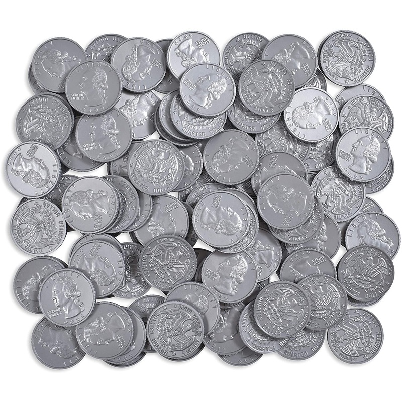 Play Quarters – Set of 100 Plastic Coins