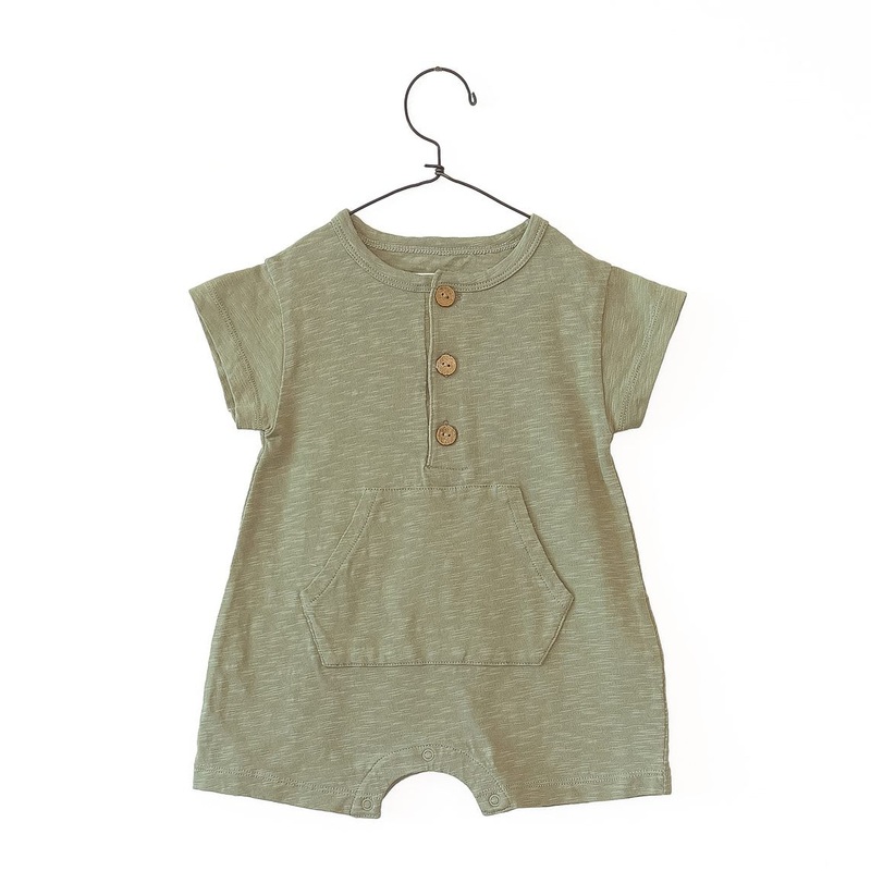 Play Up – Organic Shortie Romper – Sage Green