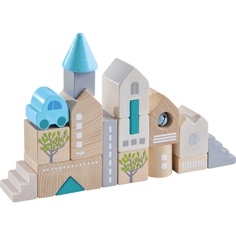 HABA Bad Rodach 18 Piece Wooden Building Blocks