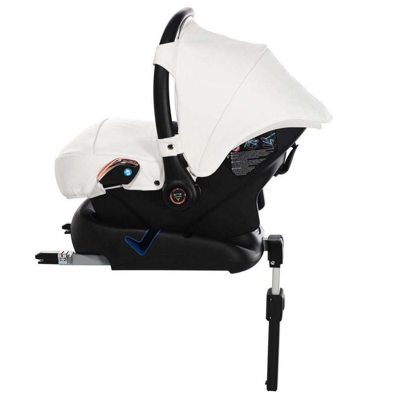 JUNAMA FLUO INDIVIDUAL SATIN ROSE GOLD WHITE DUO SLIM – 4IN1 (INCLUDES 2 X CAR SEAT & 2 X ISOFIX BASE)