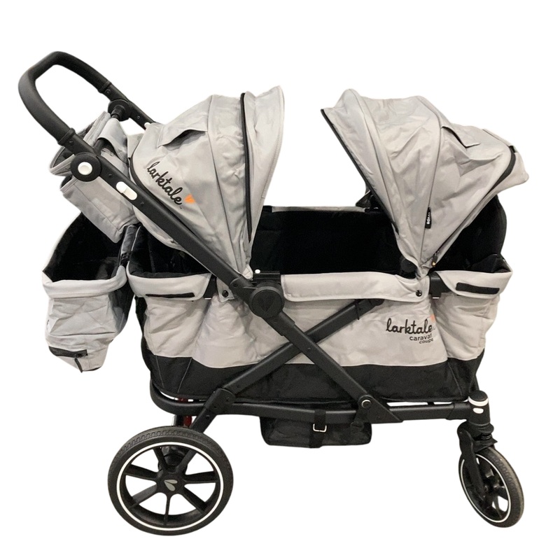 Larktale Caravan Coupe V2 (2 Seater) Stroller Wagon, 2024, Gray/Black