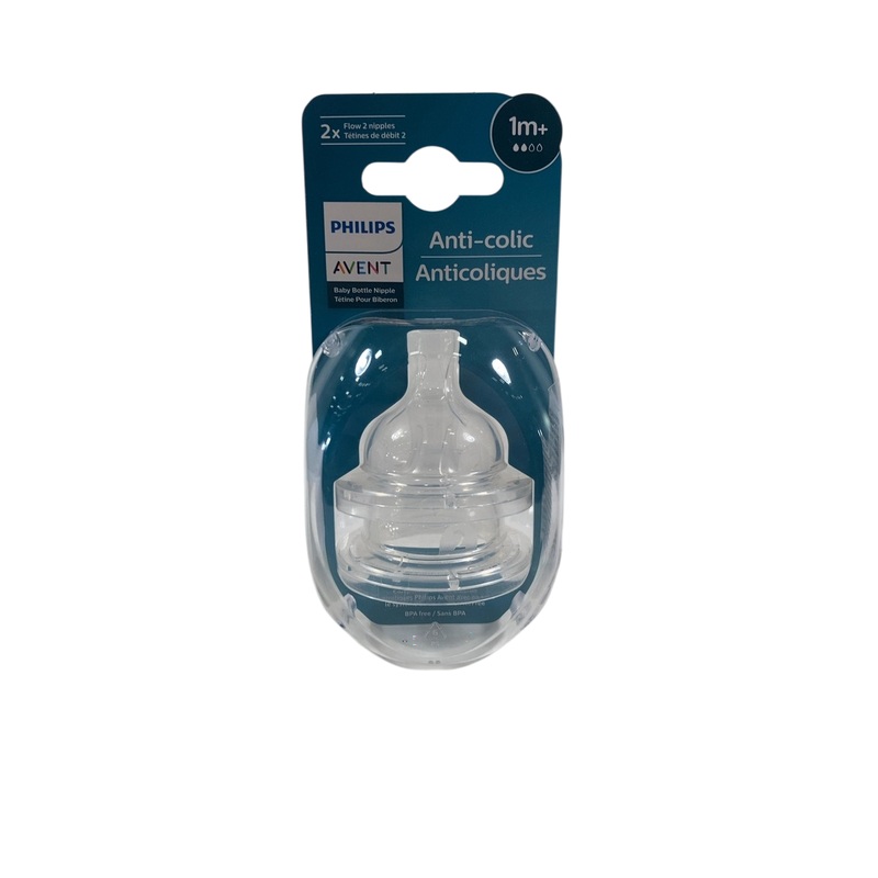 Philips Avent Anti-Colic Nipples, 2-Pack, 2 1m+