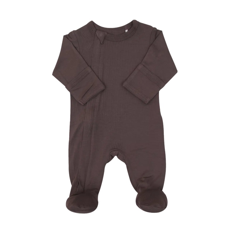 Coccoli – Modal 2-Way Zipper Footie – Chocolate