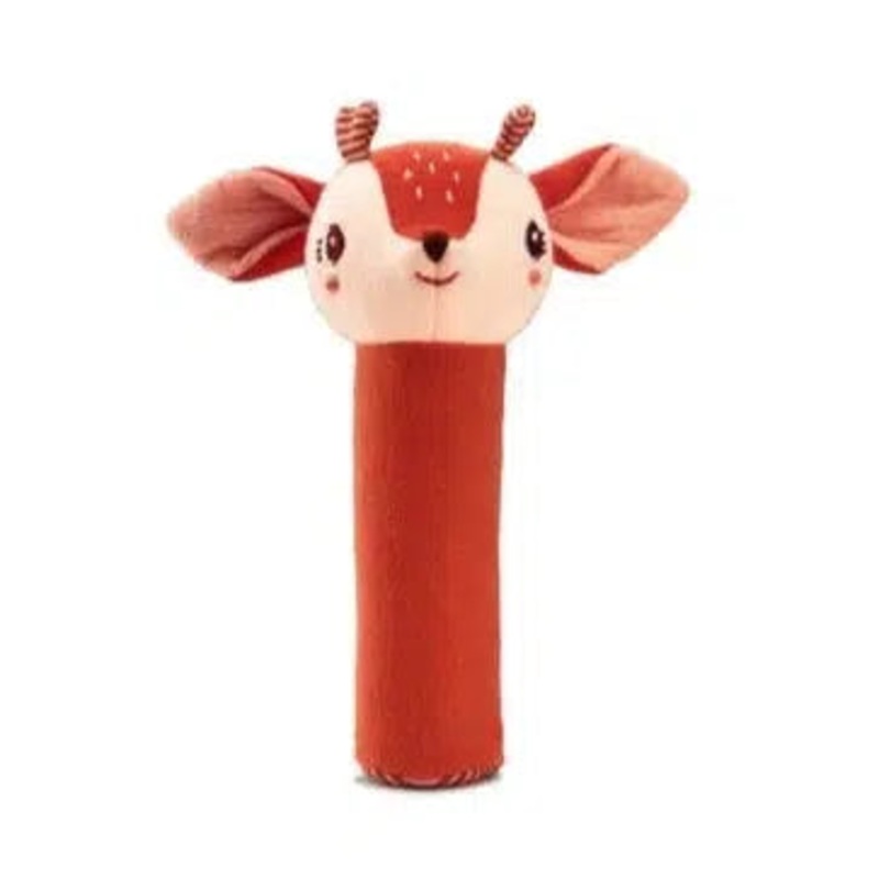 Janod – Eco-Friendly Plush Squeaker – Stella (Fawn)