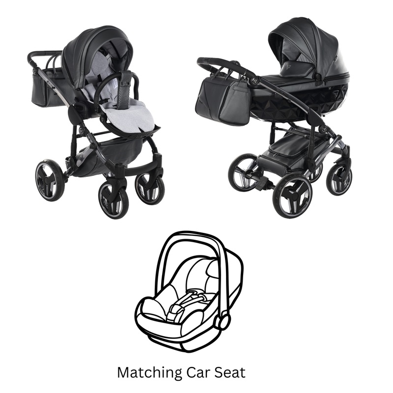 JUNAMA FLUO LINE ANTHRACITE – 3IN1 (INCLUDES CAR SEAT)
