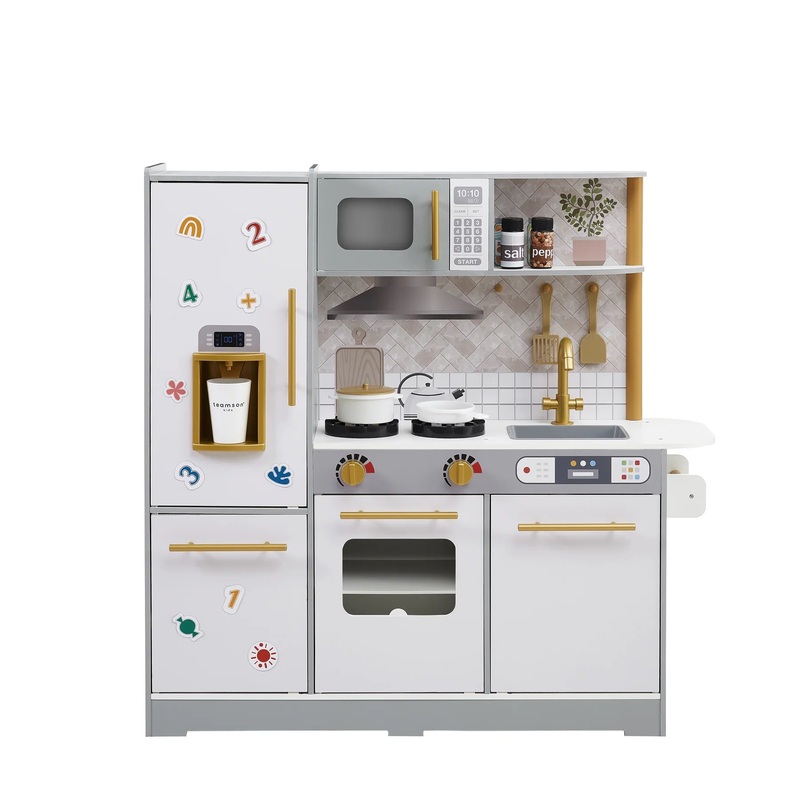 Little Chef Springfield Play Kitchen & Accessories – Gray/White