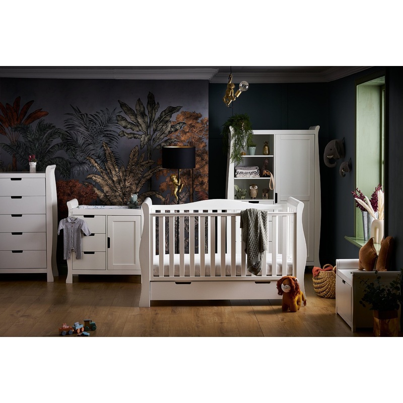 Obaby Stamford Luxe 5 Piece Room Set – White