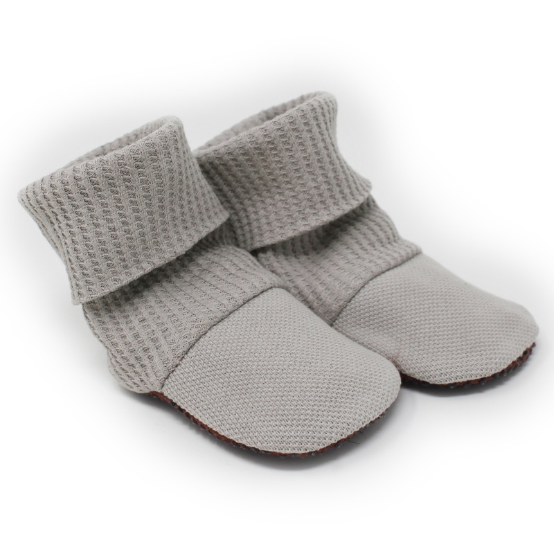 Organic Pique Baby Booties