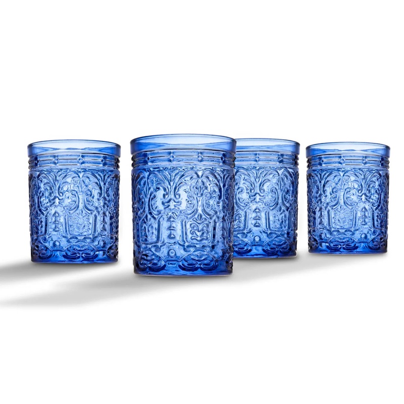 Godinger Jax Double Old Fashion – Set of 4 – Blue