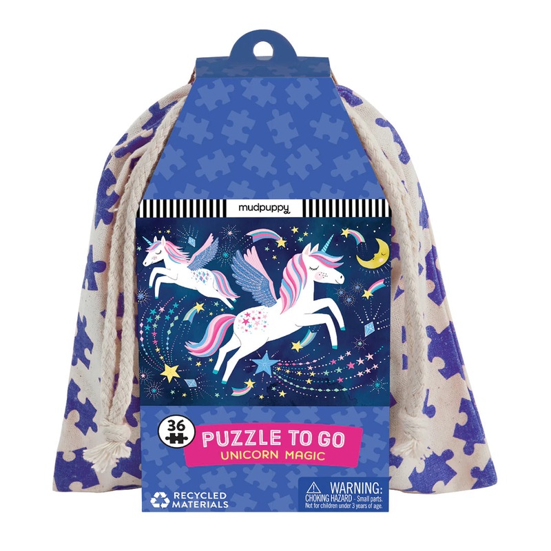 Mudpuppy Puzzle To Go Unicorn Magic