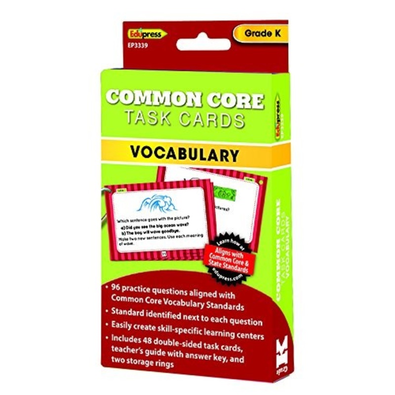 Common Core Vocabulary Task Cards – Grade K(DISC)