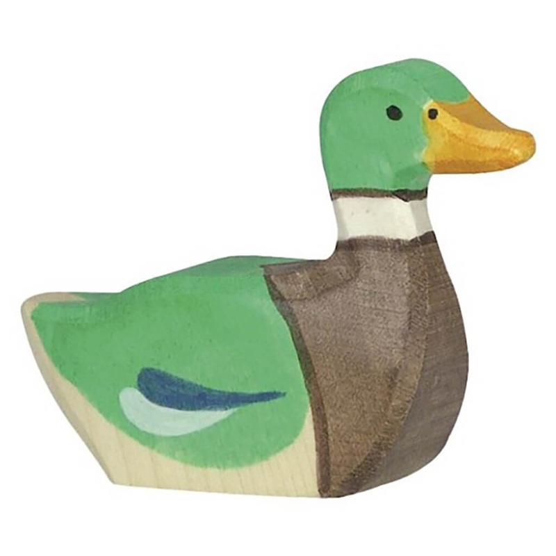 Holztiger Wooden Animal Drake Swimming