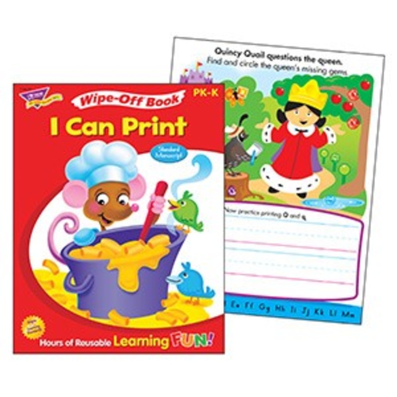 I Can Print Wipe-Off Book