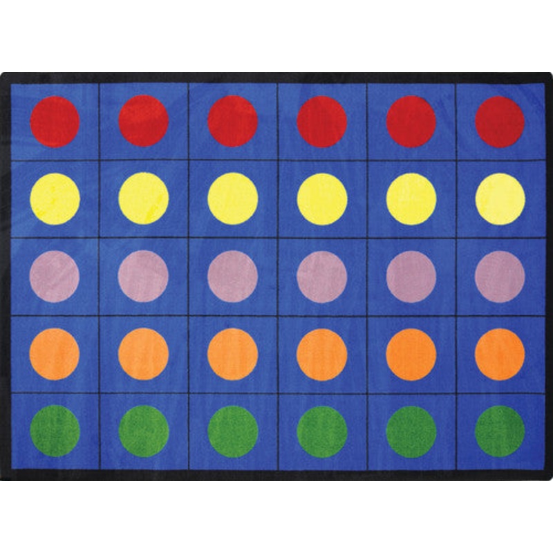 Lots of Dots Rug, 10’9″ x 13’2″ (30 dots), Primary