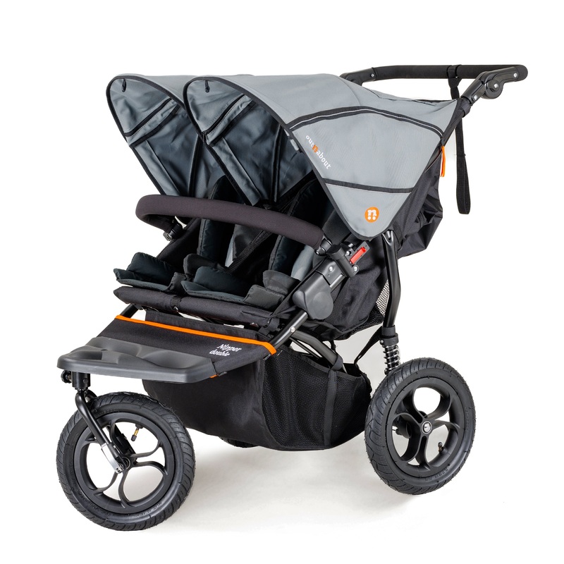 Out n About – Nipper Double V5 pushchair – Rocksalt Grey