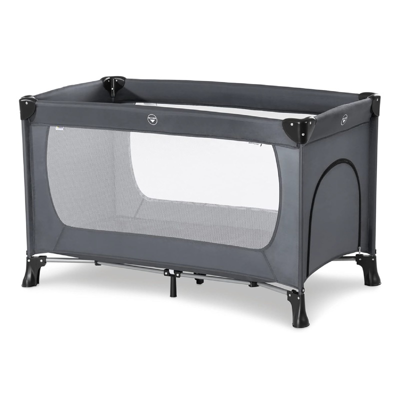 Hauck Dream’n Play Travel Cot Plus for Babies and Toddlers Up to 33 Pounds, Grey