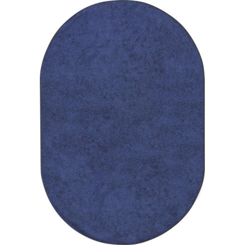 Endurance Solid Color Rug, 12′ x 7’6″ Oval, Midnight Sky